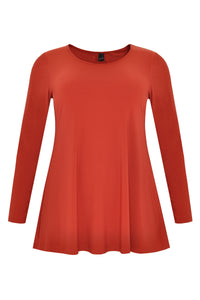 Tunic DOLCE flare long sleeve - orange - #4