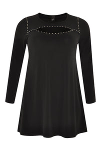 Tunic DOLCE wide bottom studs - black - #4