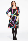 Dress NEON CHAINS A-line - black - #2