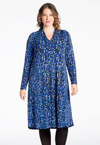 Kleid mit V-Ausschnitt BLUE LEODress BLUE LEO v-neck - blue - #1