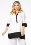 Tunic colourblock LINEN - black - #1