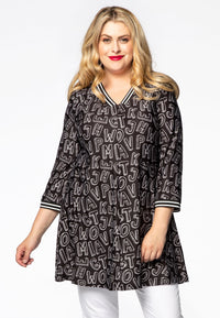 Tunic wide bottom MIA - black - #1