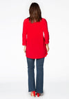 Tunika gewelltem Ausschnitt DOLCETunic wavy placket DOLCE - red - #3