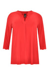 Tunika gewelltem Ausschnitt DOLCETunic wavy placket DOLCE - red - #4