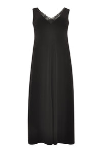 Dress lace v-neck DOLCE - black - #4