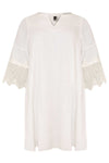 Dress lace cuffs LINEN - white - #2