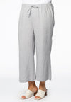 Trousers cropped LINEN - grey - #1