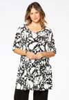 Tunic wide bottom PAISLEY FLOW - white - #1