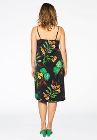 Kleid mit Spaghettiträgern TROPICALDress spaghetti TROPICAL - white - #3