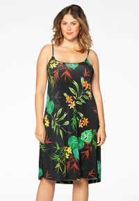 Kleid mit Spaghettiträgern TROPICALDress spaghetti TROPICAL - white - #1