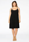 Kleid mit Spaghettiträgern und Perlen DOLCEDress spaghetti beads DOLCE - black - #2