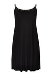 Kleid mit Spaghettiträgern und Perlen DOLCEDress spaghetti beads DOLCE - black - #4