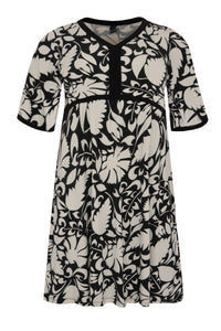 Dress bindings PAISLEY FLOWER - white - #4