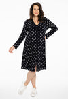 Cardigan long dots - Schwarz