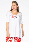 Tunic flare love COTTON - white - #1