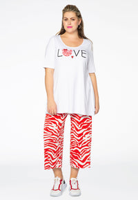 Tunic flare love COTTON - white - #2