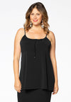 Singlet flare spaghetti DOLCE - black
