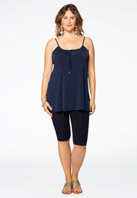 Flare Hemdchen mit Spaghettiträgern DOLCESinglet flare spaghetti DOLCE - blue - #2