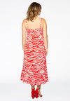 Kleid mit Spaghettiträgern ZEBRADress spaghetti ZEBRA - red - #3