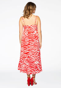 Kleid mit Spaghettiträgern ZEBRADress spaghetti ZEBRA - red - #3