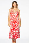Kleid mit Spaghettiträgern ZEBRADress spaghetti ZEBRA - red - #1