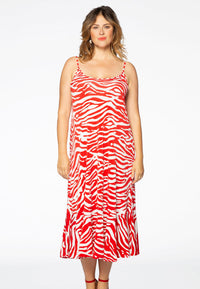 Kleid mit Spaghettiträgern ZEBRADress spaghetti ZEBRA - red - #1