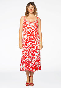 Kleid mit Spaghettiträgern ZEBRADress spaghetti ZEBRA - red - #2