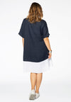 Kleid im Colourblock-Design LINENDress colourblock LINEN - blue - #3