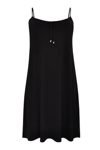 Kleid mit Spaghettiträgern DOLCEDress spaghetti DOLCE - black - #4