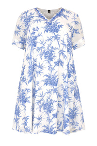 Dress beaded BAMBOO - white - #4
