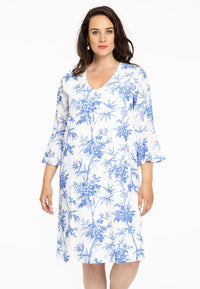 Dress ruffled BAMBOO - white - #1