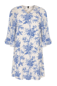 Dress ruffled BAMBOO - white - #4