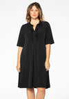 Dress ruffled DOLCE - black