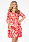 Dress frill ZEBRA - red - #2