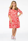 Dress frill ZEBRA - red - #1