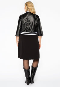 Jacket short FAUX LEATHER - black - #3