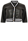 Jacket short FAUX LEATHER - black - #4