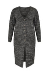 Cardigan mouliné - black - #1