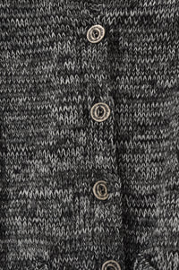 Cardigan mouliné - black - #5