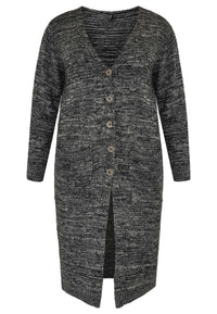 Cardigan mouliné - black - #4