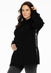 Pullover text trim - black - #2