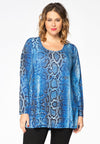 Tunic flare SNAKE - blue - #2
