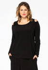 Shirt relax cold shoulder DOLC - black - #1