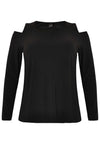 Shirt relax cold shoulder DOLC - black - #4