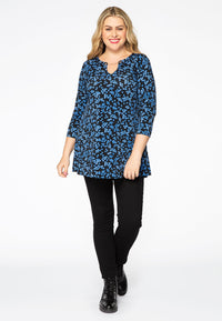 Tunic flare chain MILLEFLEUR - blue - #1