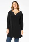 Tunic wide bottom rings DOLCE - black
