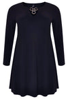 Tunic wide bottom rings DOLCE - blue - #4