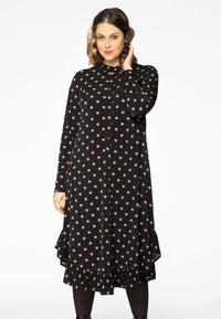 Dress collar DOTS - black - #1