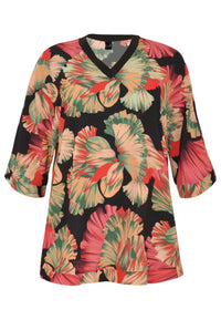 Blouse wide CASSIS - red - #4