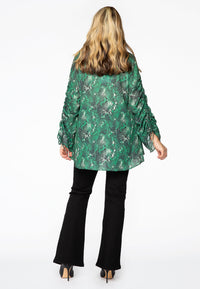 Bluse gekräuselter Ärmel SNAKEBlouse wide SNAKE - green - #3